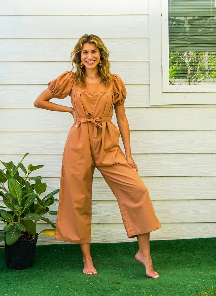 Organic Cotton Jumpsuit Pants with Pockets