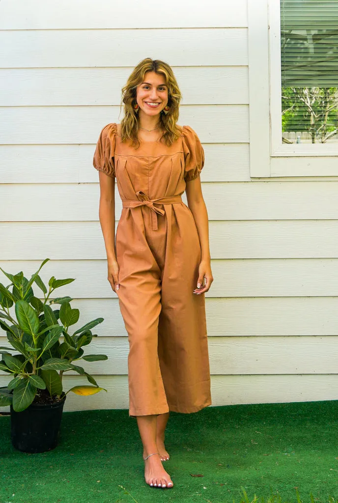 Organic Cotton Jumpsuit Pants with Pockets