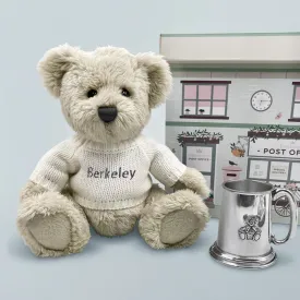 Personalised Little Treasures Berkeley Bear with Keepsake Tankard