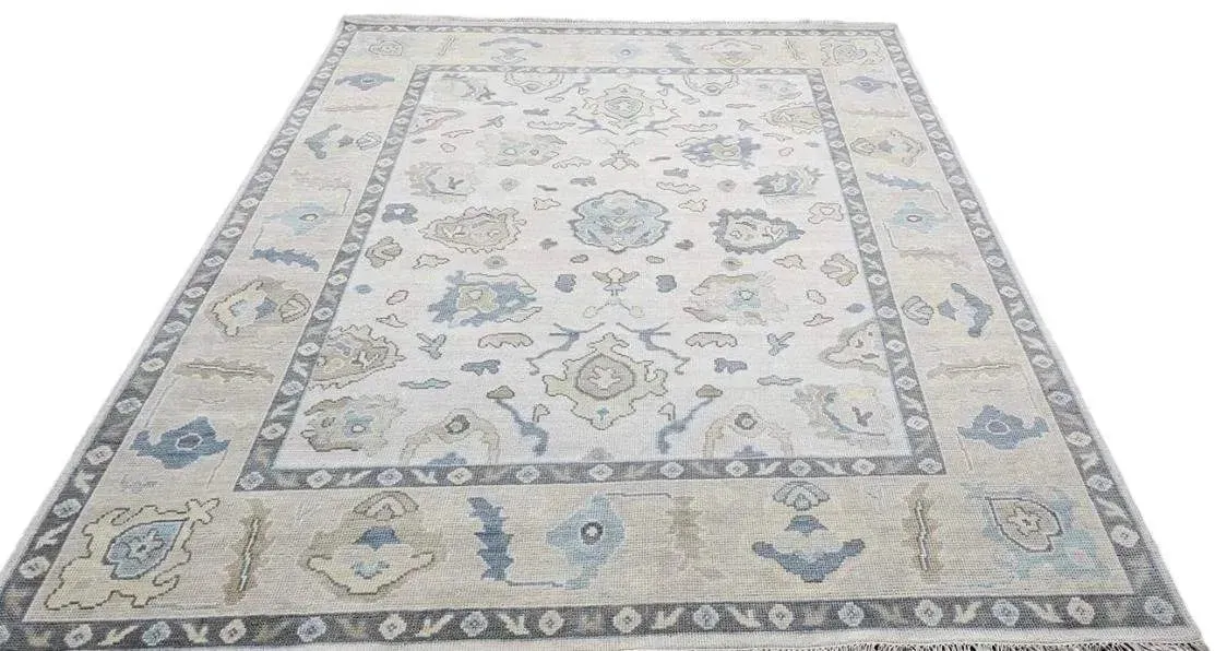 Poppy Hand Knotted Oushak Rug