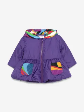 Pucci Baby Girls Puffer Jacket in Purple