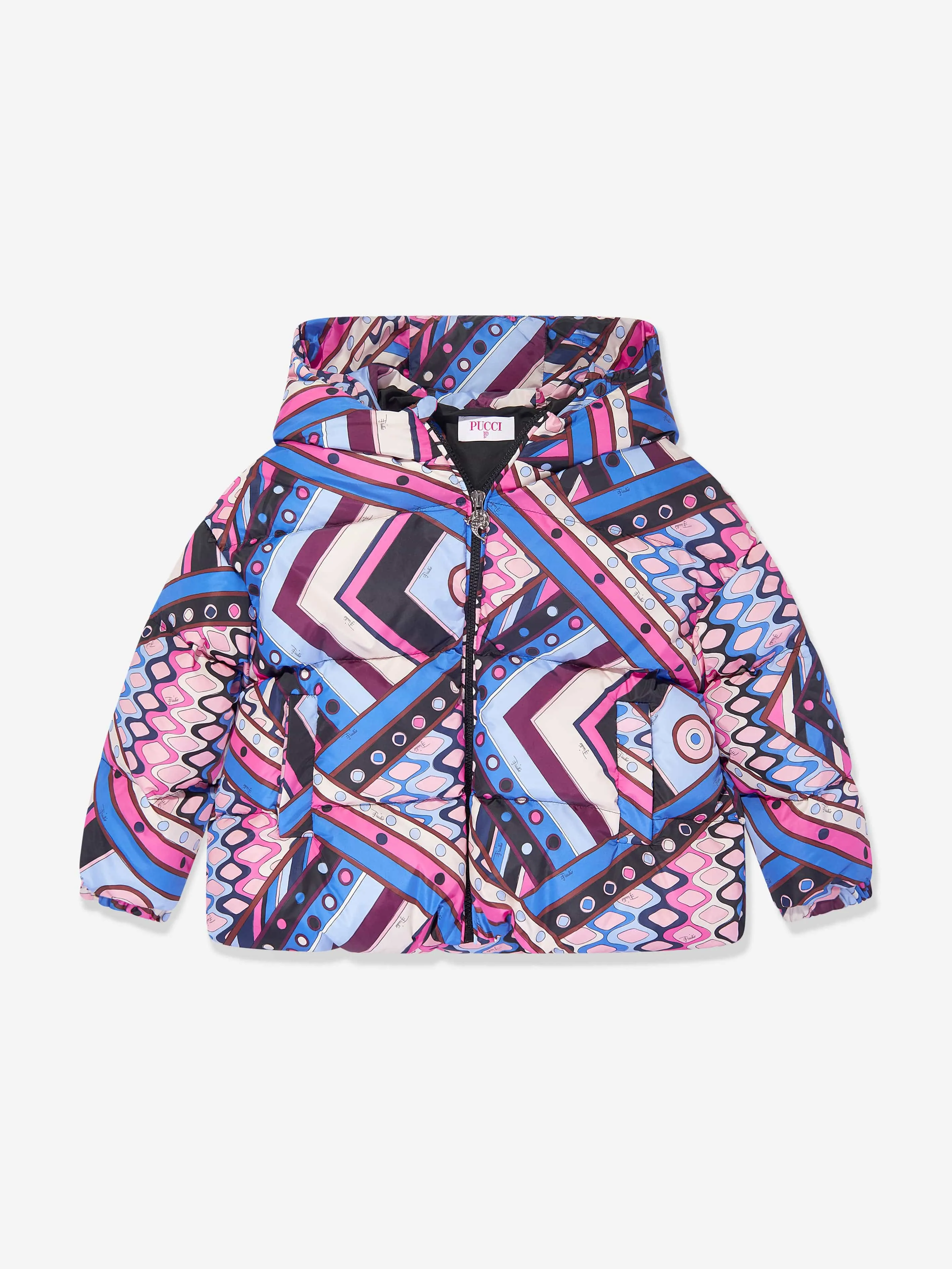 Pucci Girls Vivara Puffer Jacket in Multicolour