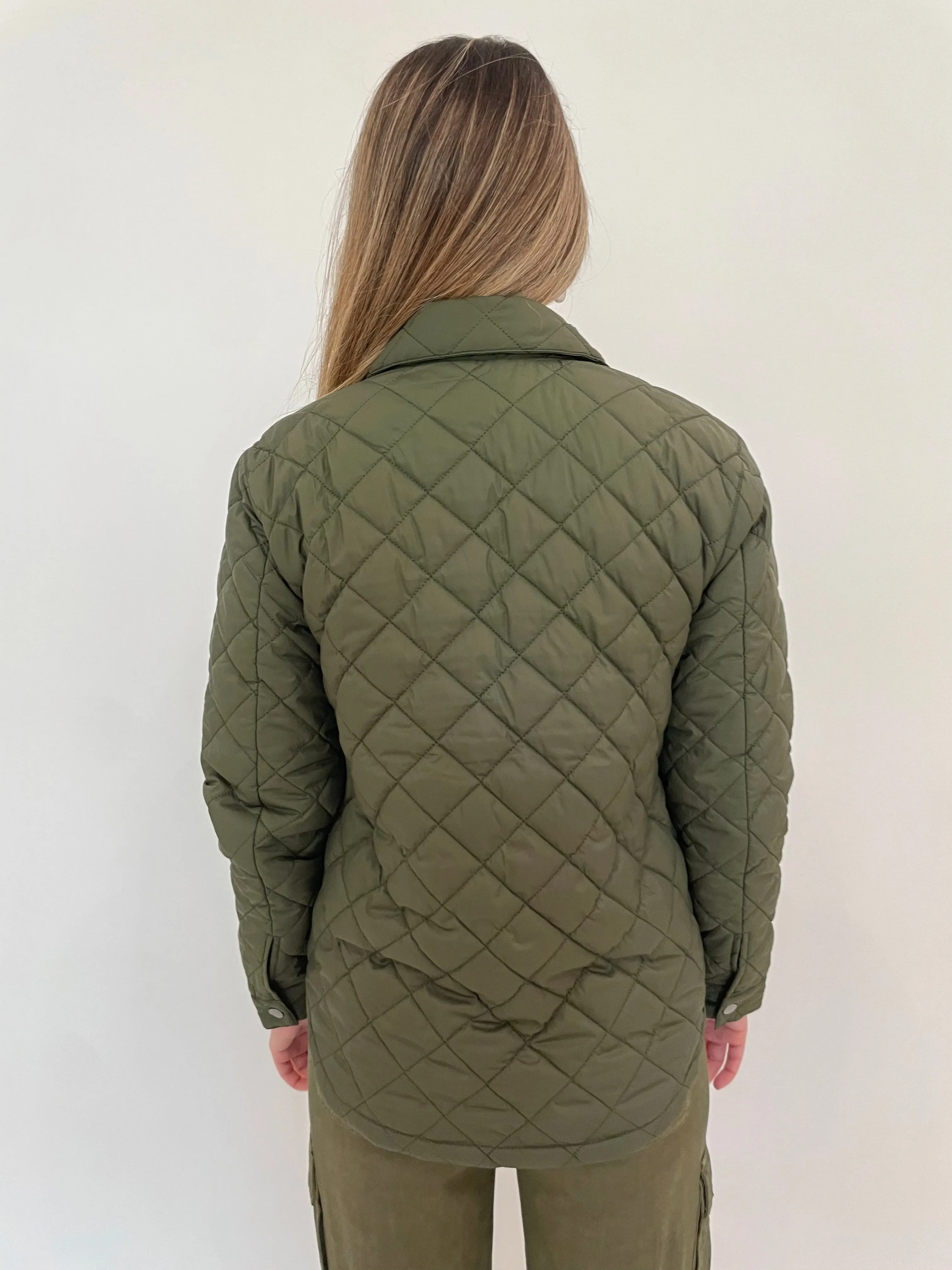 Puffer Shirt Jacket - Military