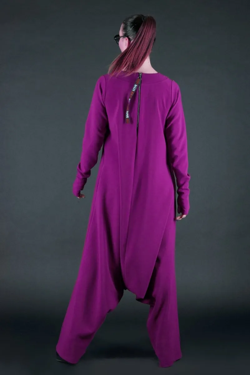 Purple Harem Jumpsuit  ERNA