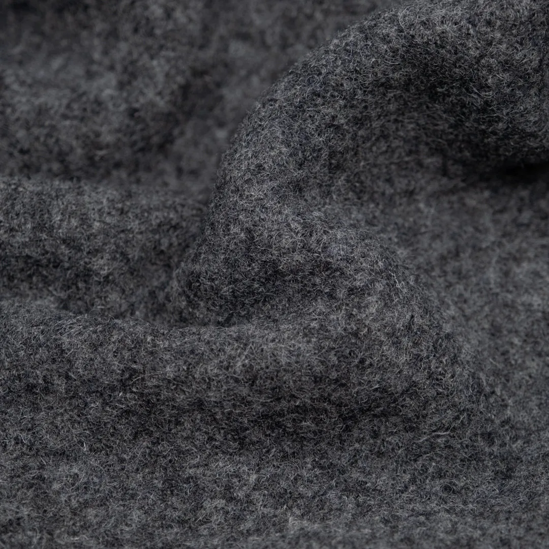 Remnant - 1.3m - Boiled Wool Coating - Heather Charcoal