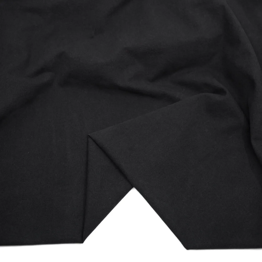 Remnant - 1.4m - 7oz Softened Organic Cotton - Black