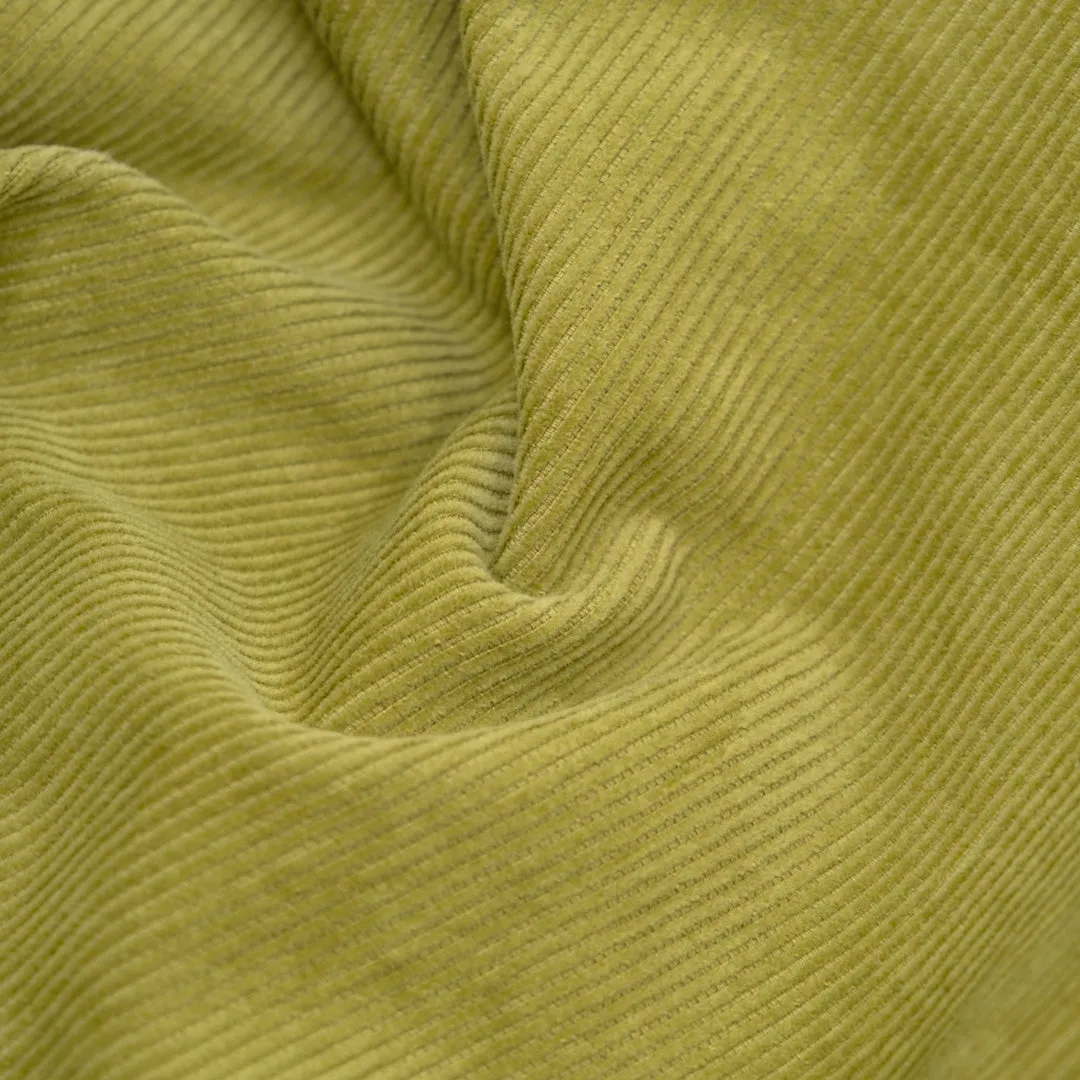 Remnant - 1m - Fine Cotton Corduroy - Key Lime