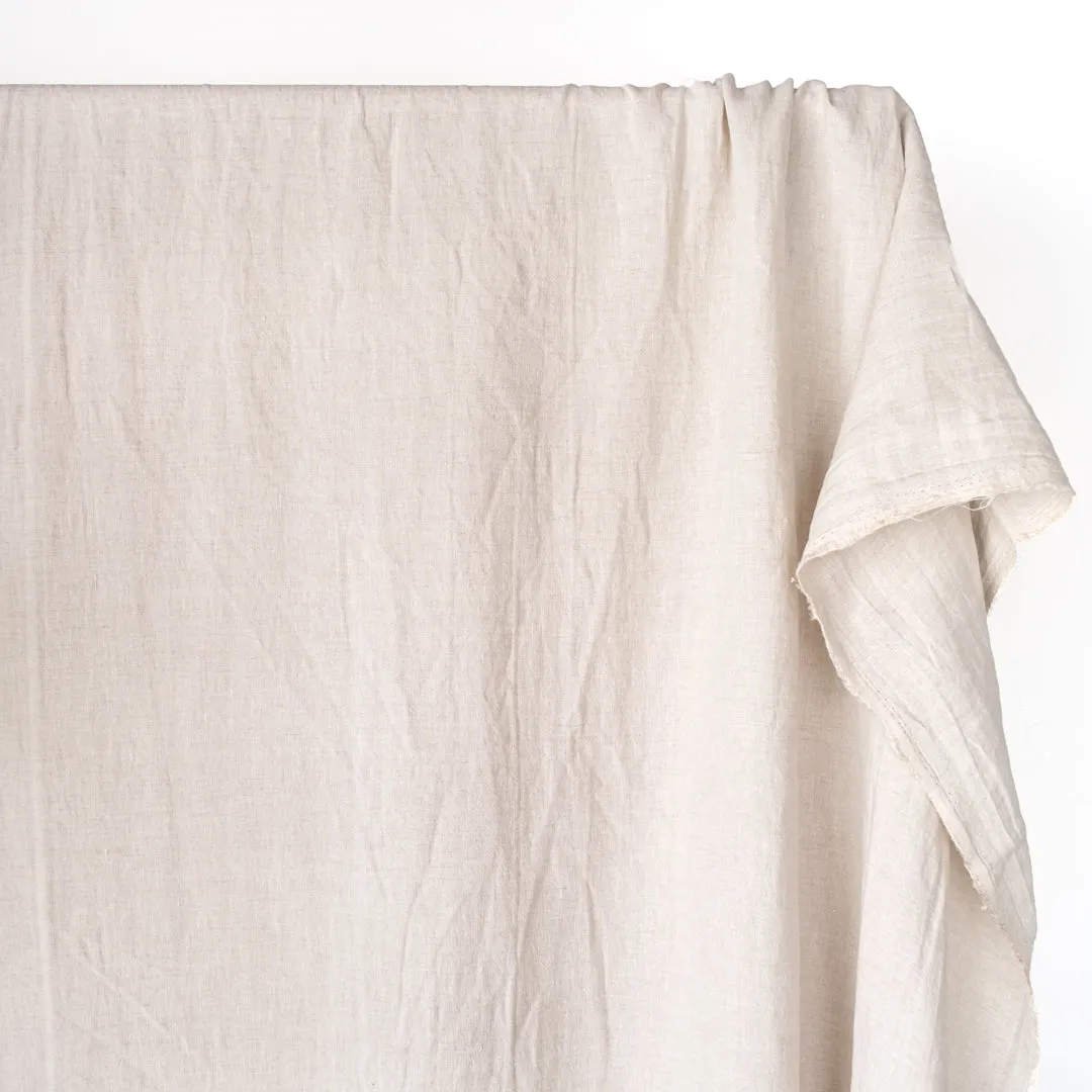 Remnant - 2.5m - Washed Linen - Oatmeal