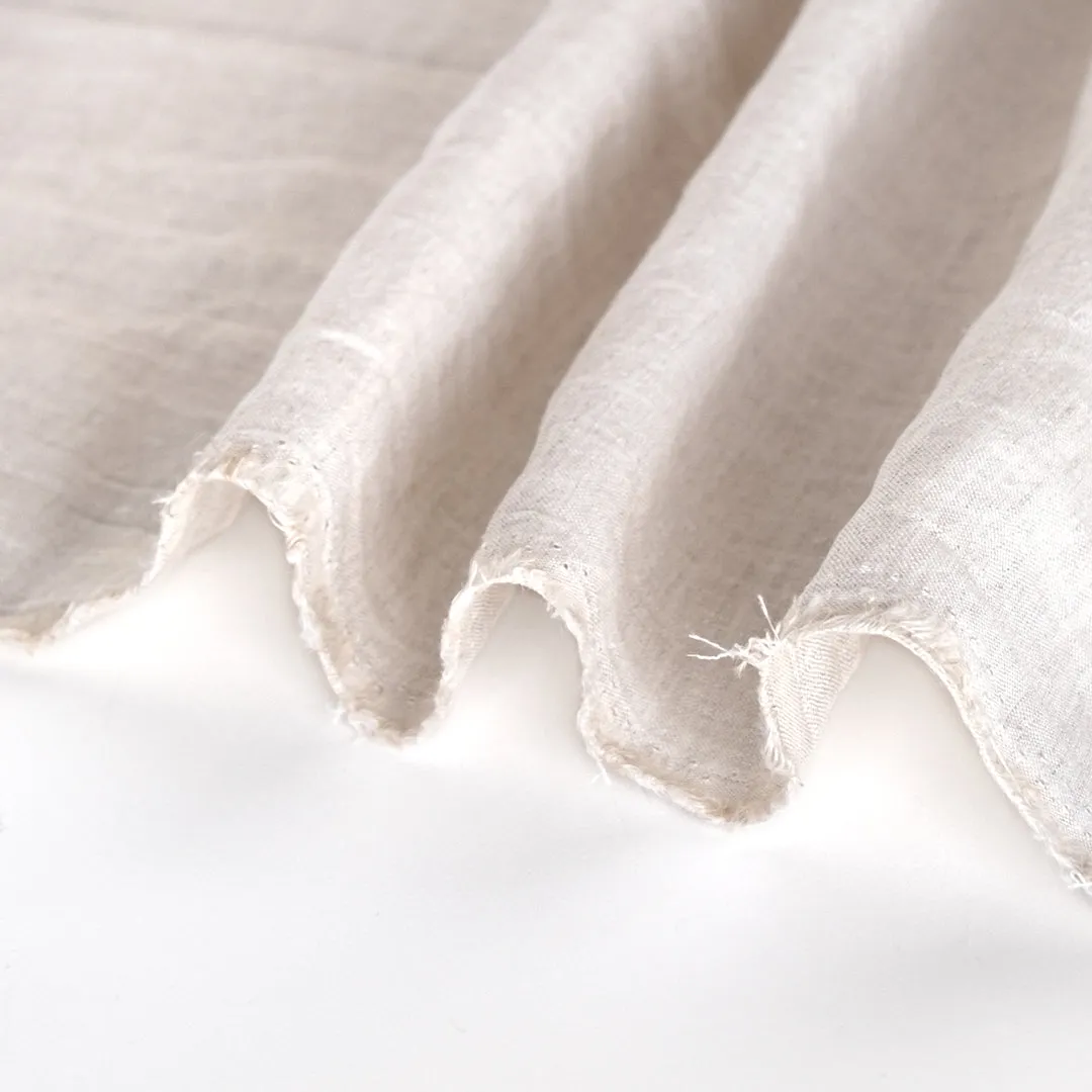 Remnant - 2.5m - Washed Linen - Oatmeal