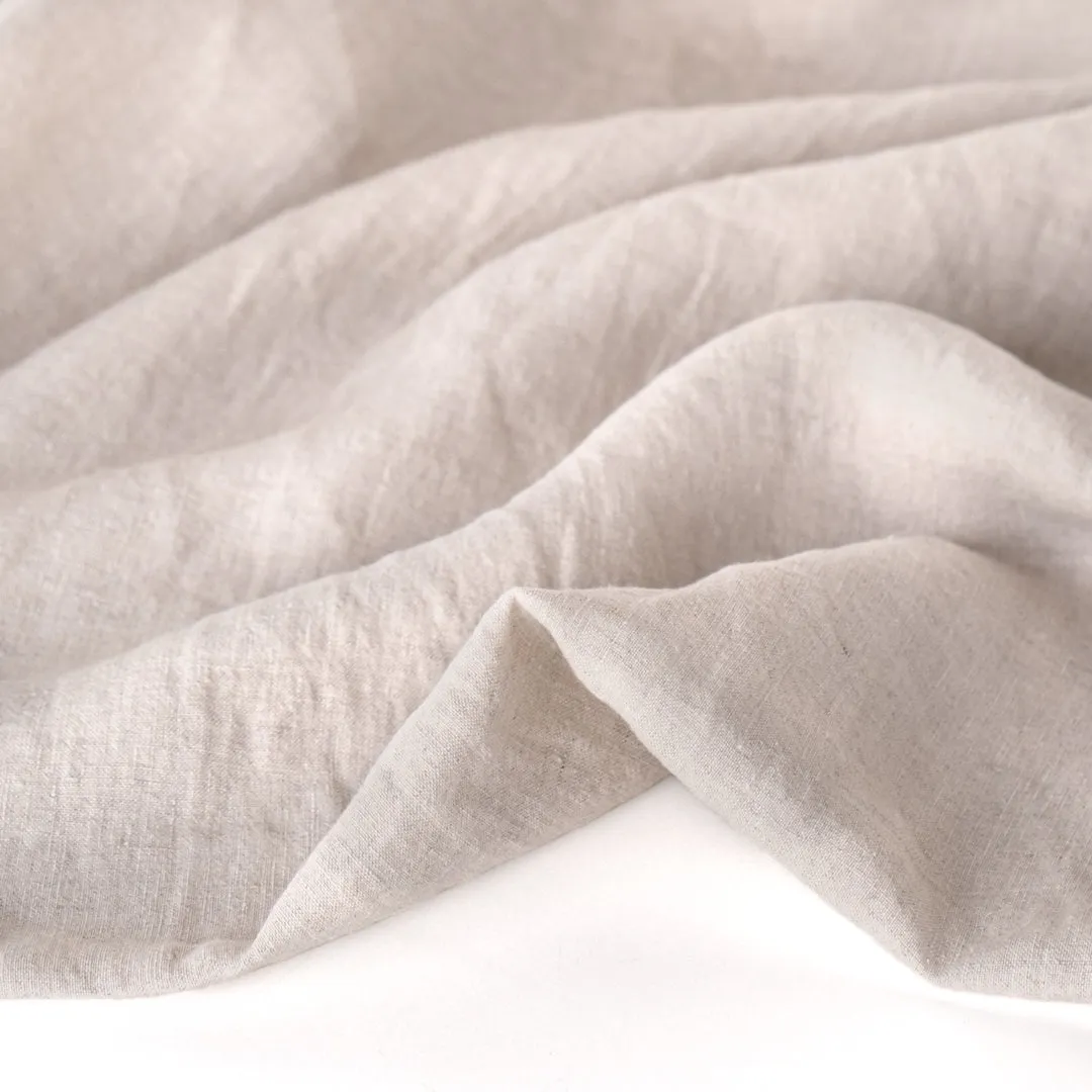 Remnant - 2.5m - Washed Linen - Oatmeal