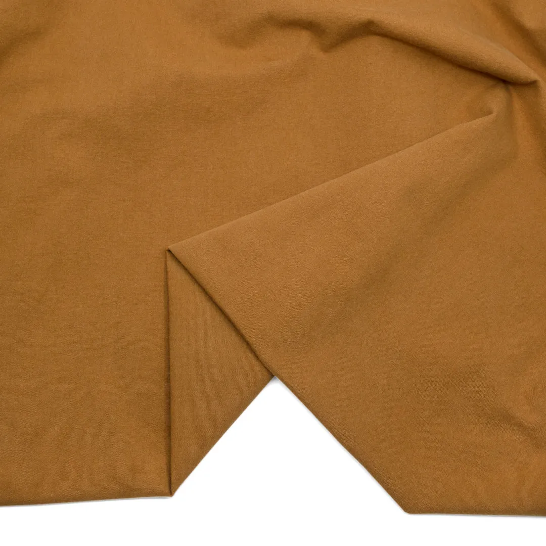 Remnant - 50cm - 7oz Softened Organic Cotton - Teak