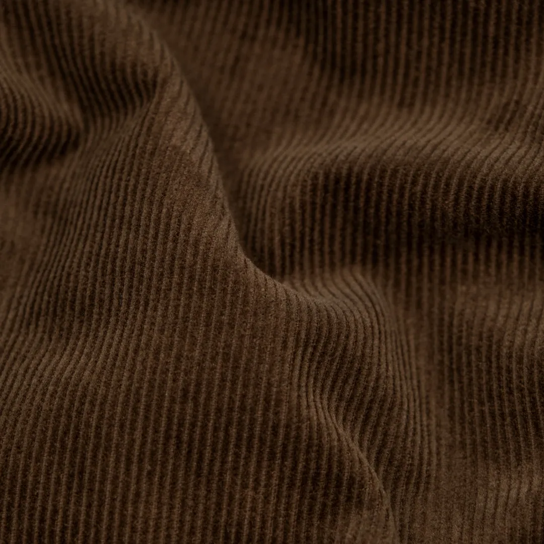 Remnant - 60cm - Fine Cotton Corduroy - Umber