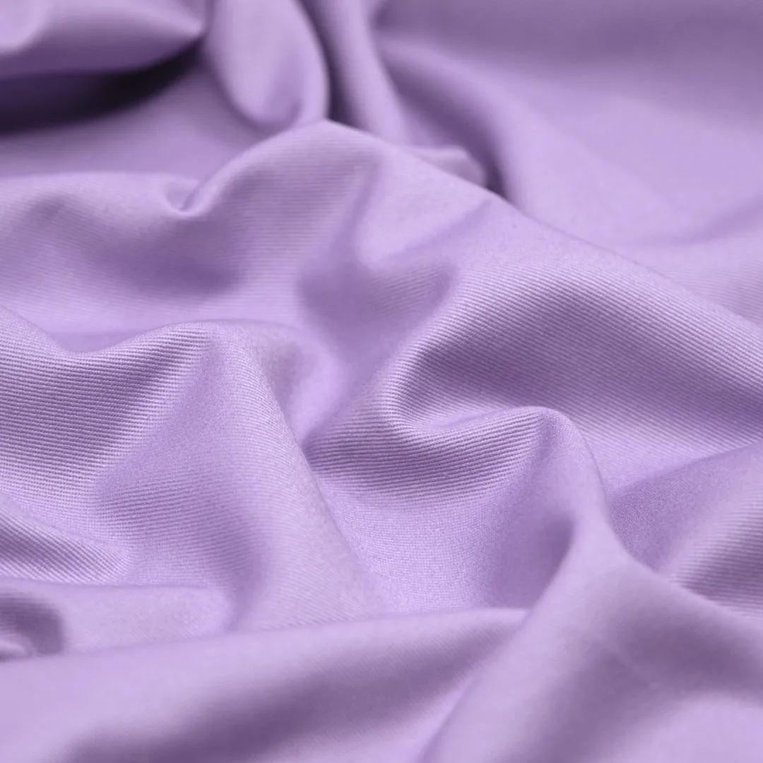 Remnant - 80cm - Crisp Cotton Chino Twill - Lavender