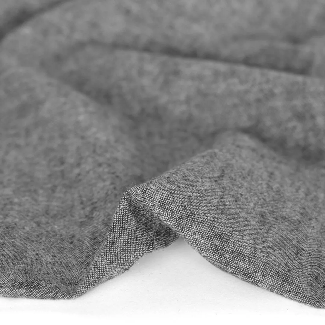 Remnant - 80cm - Hemp & Organic Cotton Chambray - Grey