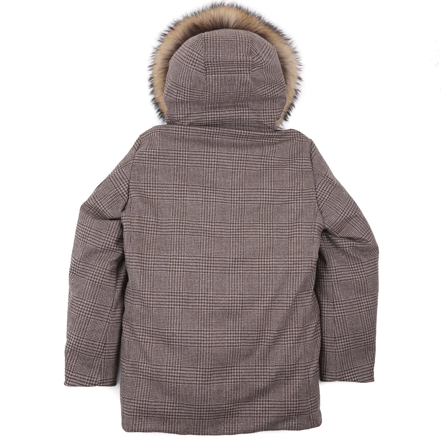 Rifugio Down-Filled Wool Parka with Fur Hood