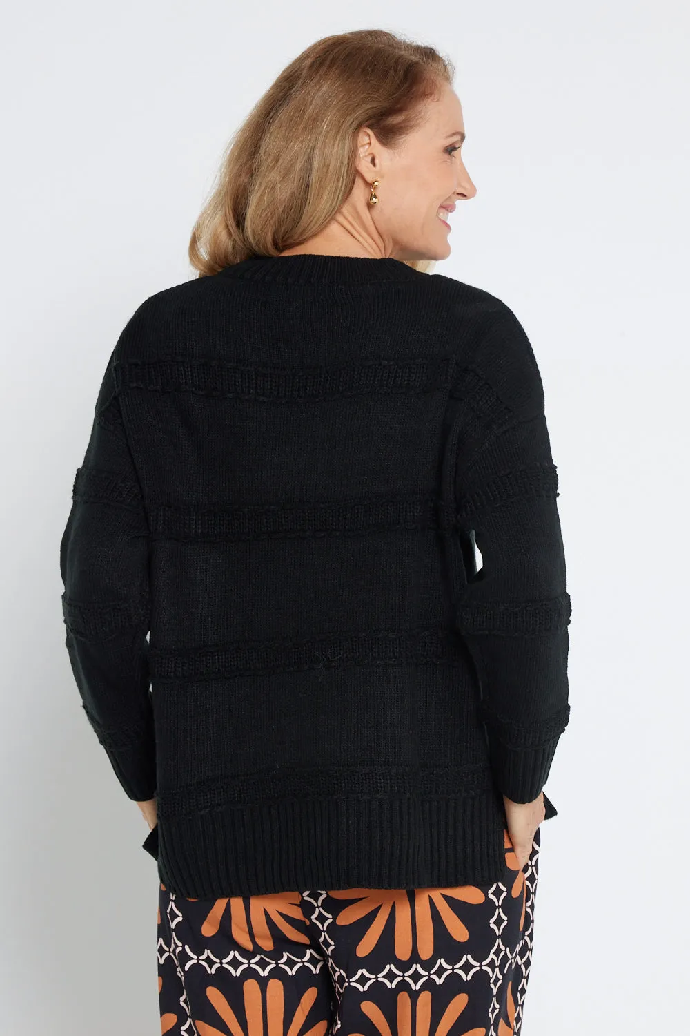 Rome Knit Jumper - Black