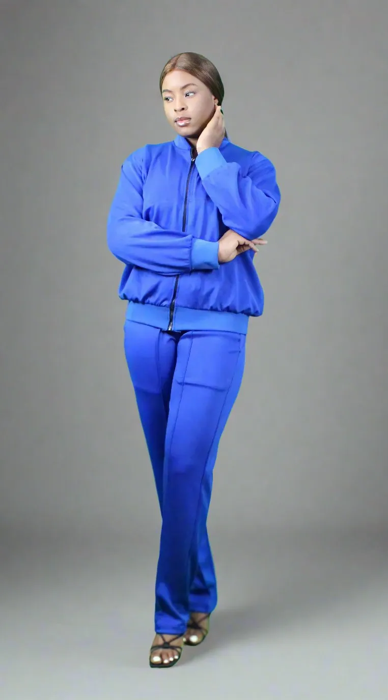 Royal Blue Women’s Tracksuit Set