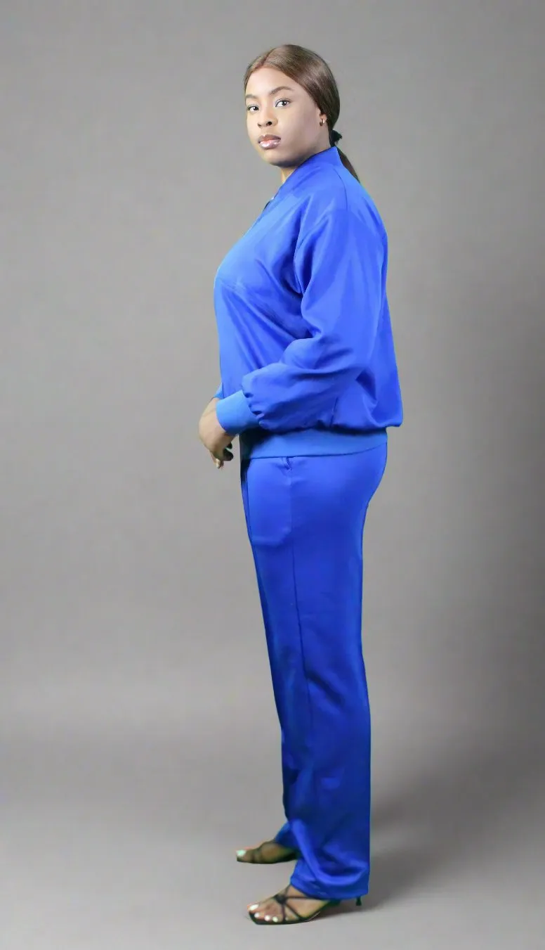 Royal Blue Women’s Tracksuit Set