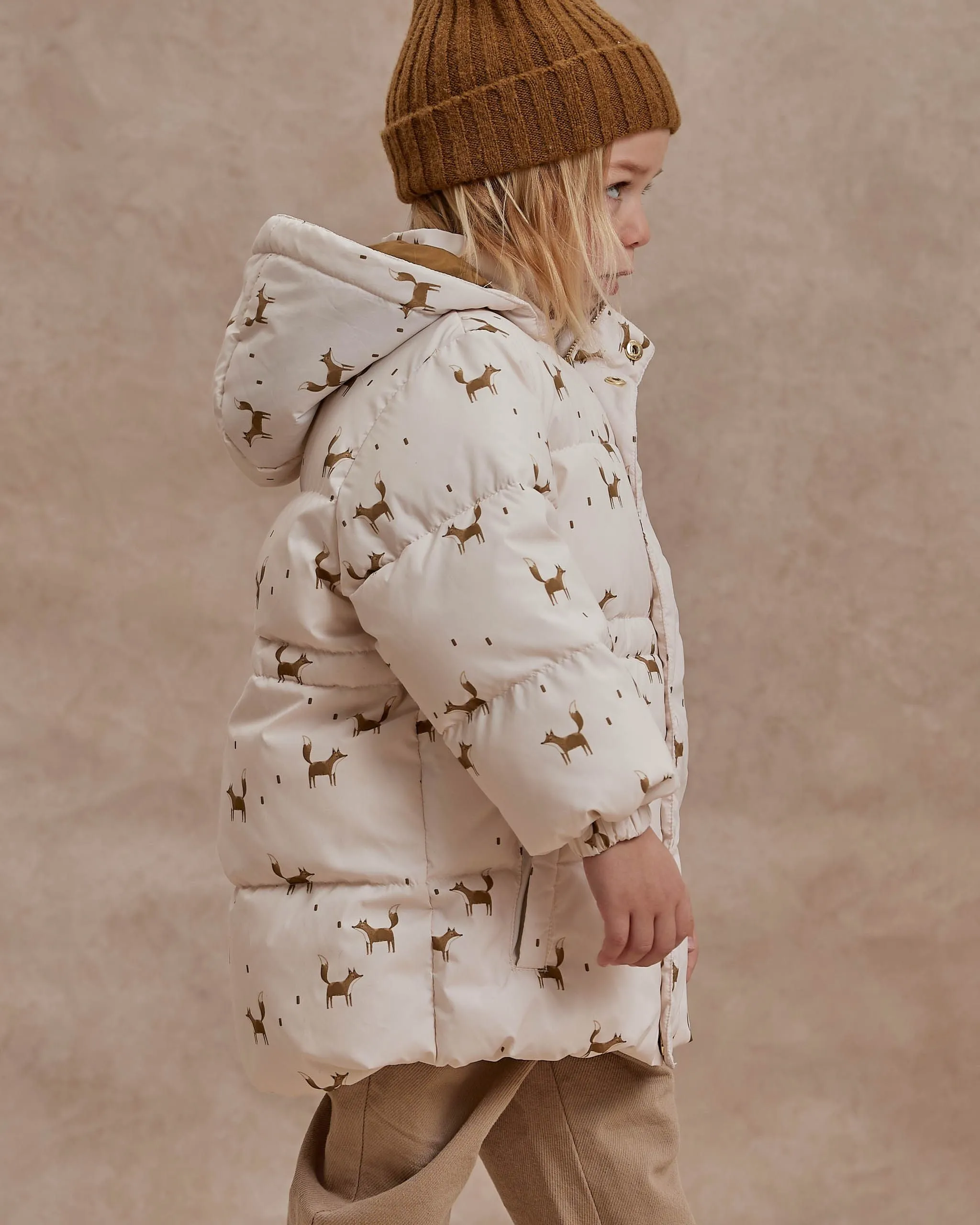 Rylee   Cru Puffer Jacket - Natural Foxes