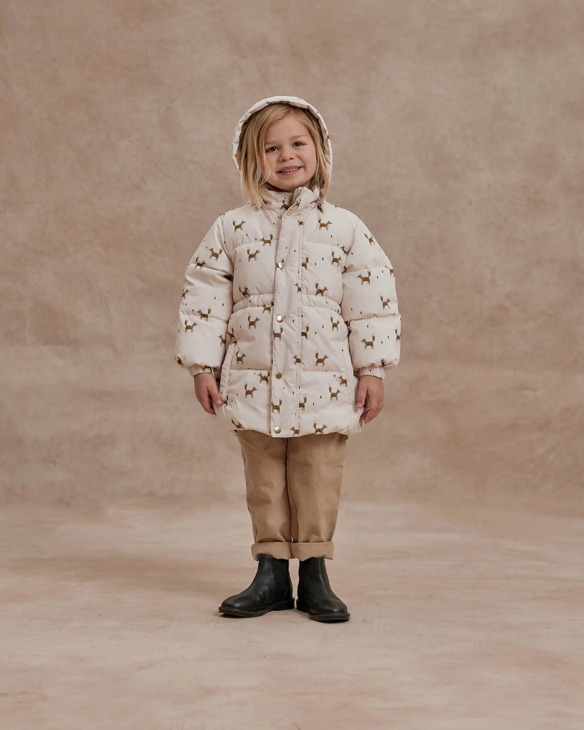 Rylee   Cru Puffer Jacket - Natural Foxes