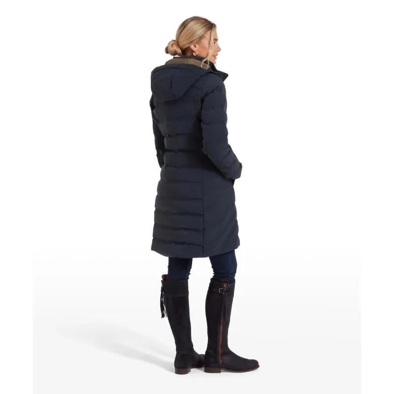 Schoffel Hurlingham Ladies Venturi Waterproof Down Coat - Carbon Navy