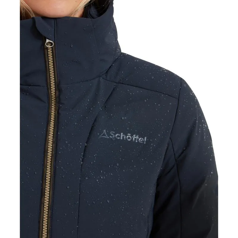 Schoffel Hurlingham Ladies Venturi Waterproof Down Coat - Carbon Navy