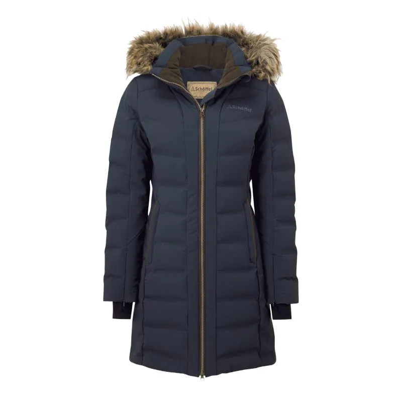 Schoffel Hurlingham Ladies Venturi Waterproof Down Coat - Carbon Navy