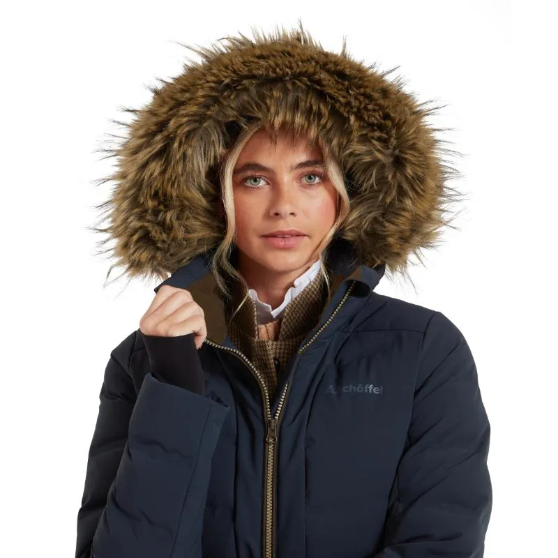 Schoffel Hurlingham Ladies Venturi Waterproof Down Coat - Carbon Navy