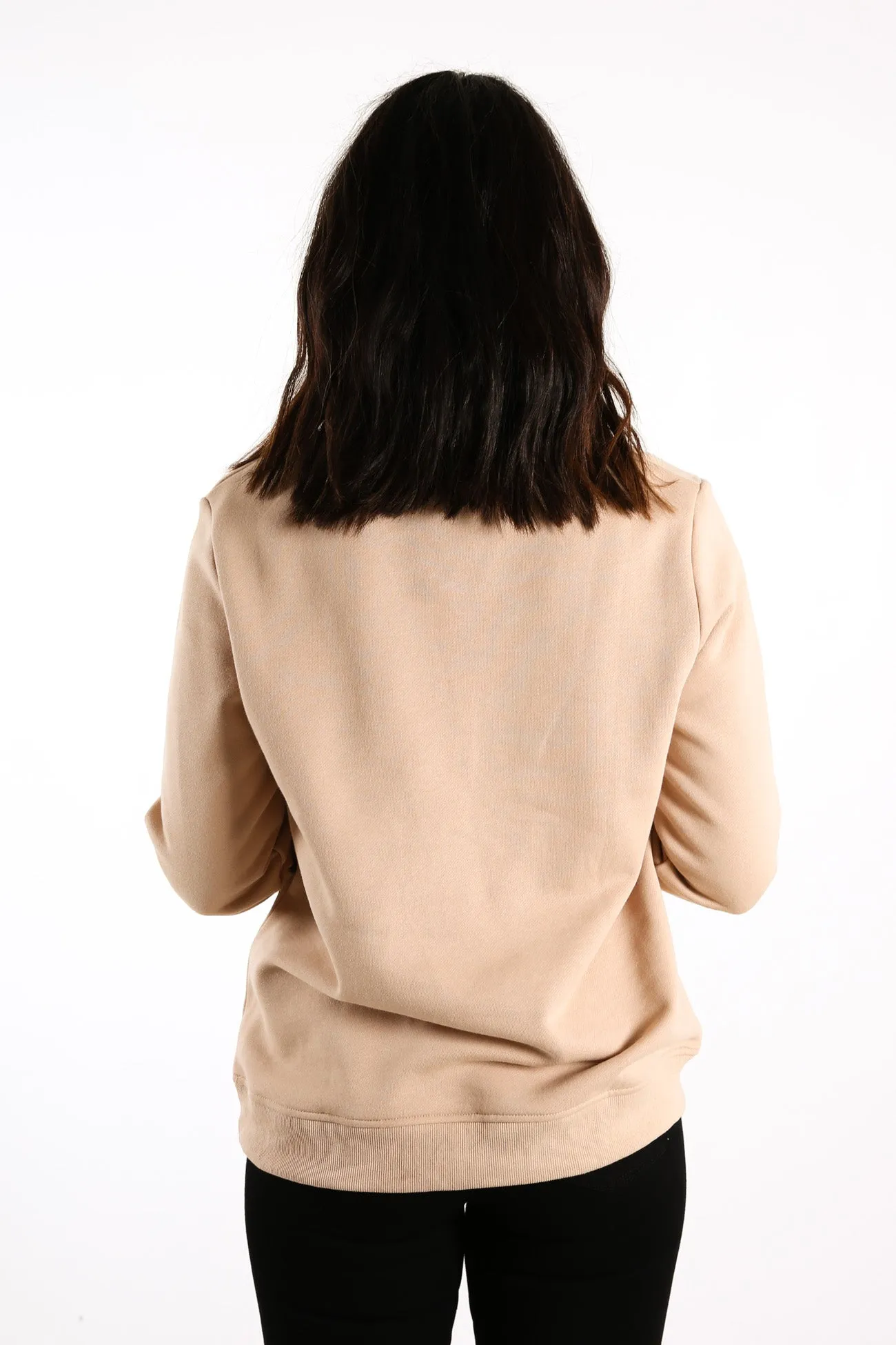 Sherpa Logo Jumper Beige