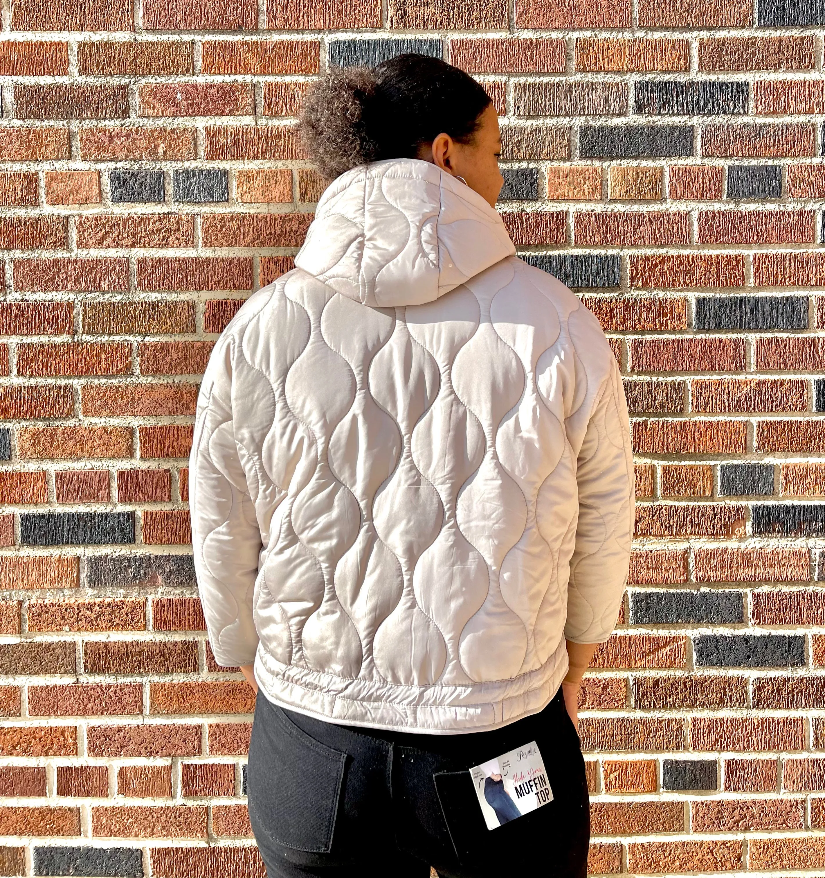 STACCATO- Cream Hoodie Puffer Jacket