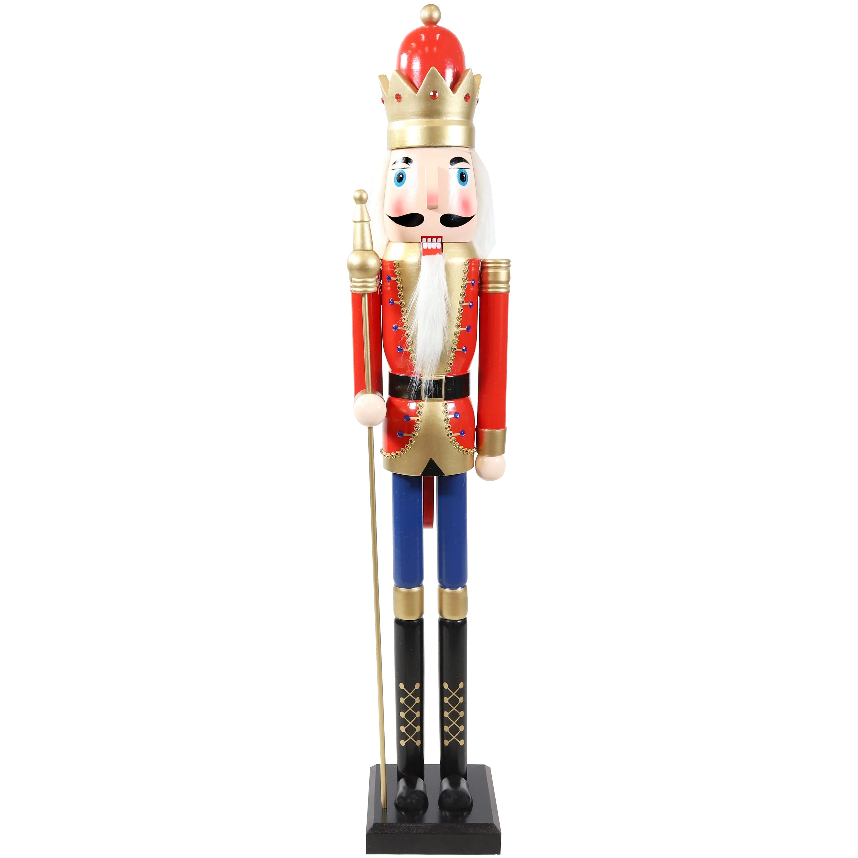 Sunnydaze Arnold the Strong Indoor Nutcracker Statue - 48"