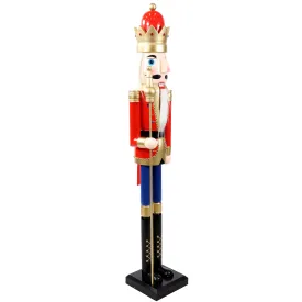 Sunnydaze Arnold the Strong Indoor Nutcracker Statue - 48"