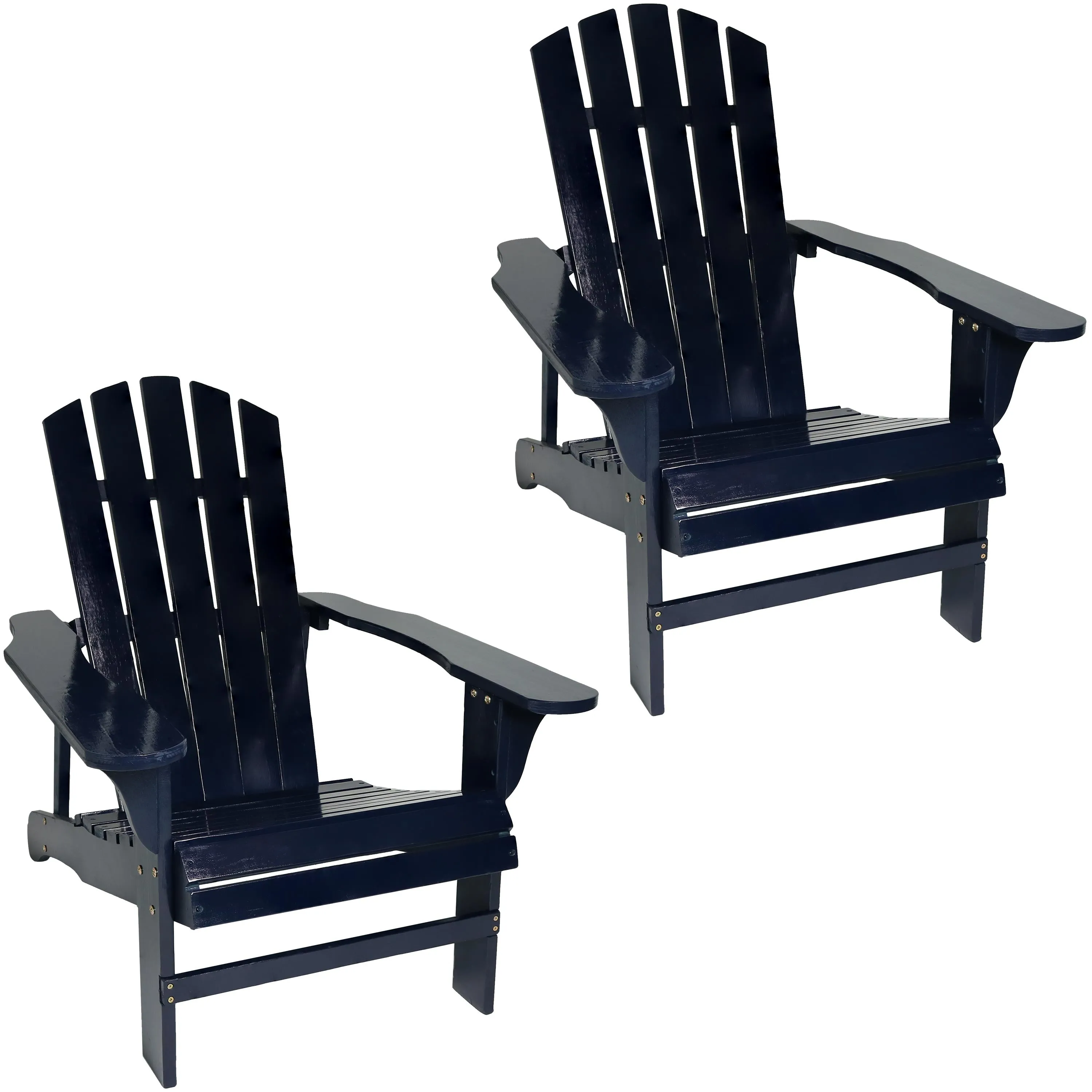 Sunnydaze Coastal Bliss Wooden Adirondack Chair