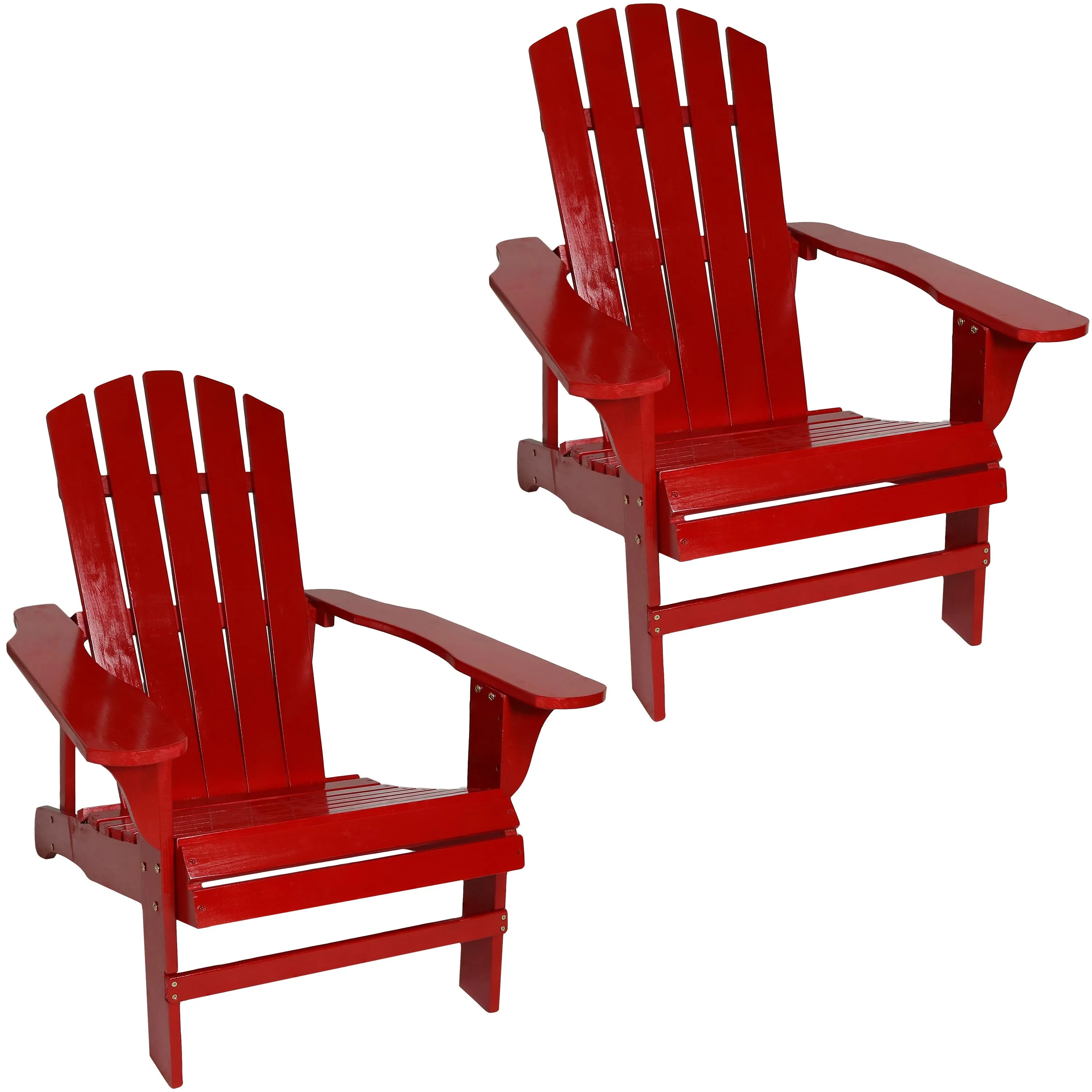 Sunnydaze Coastal Bliss Wooden Adirondack Chair