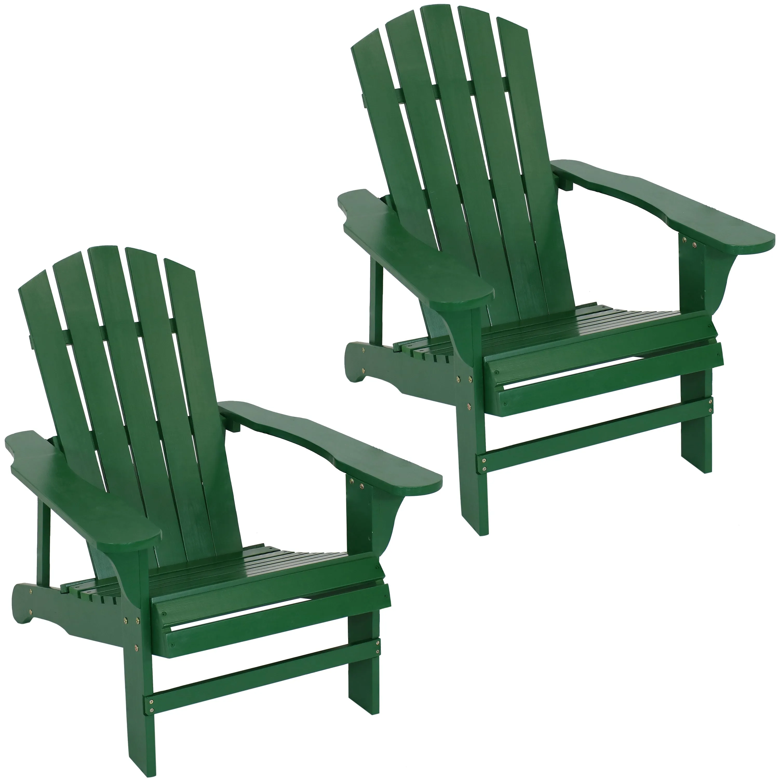 Sunnydaze Coastal Bliss Wooden Adirondack Chair