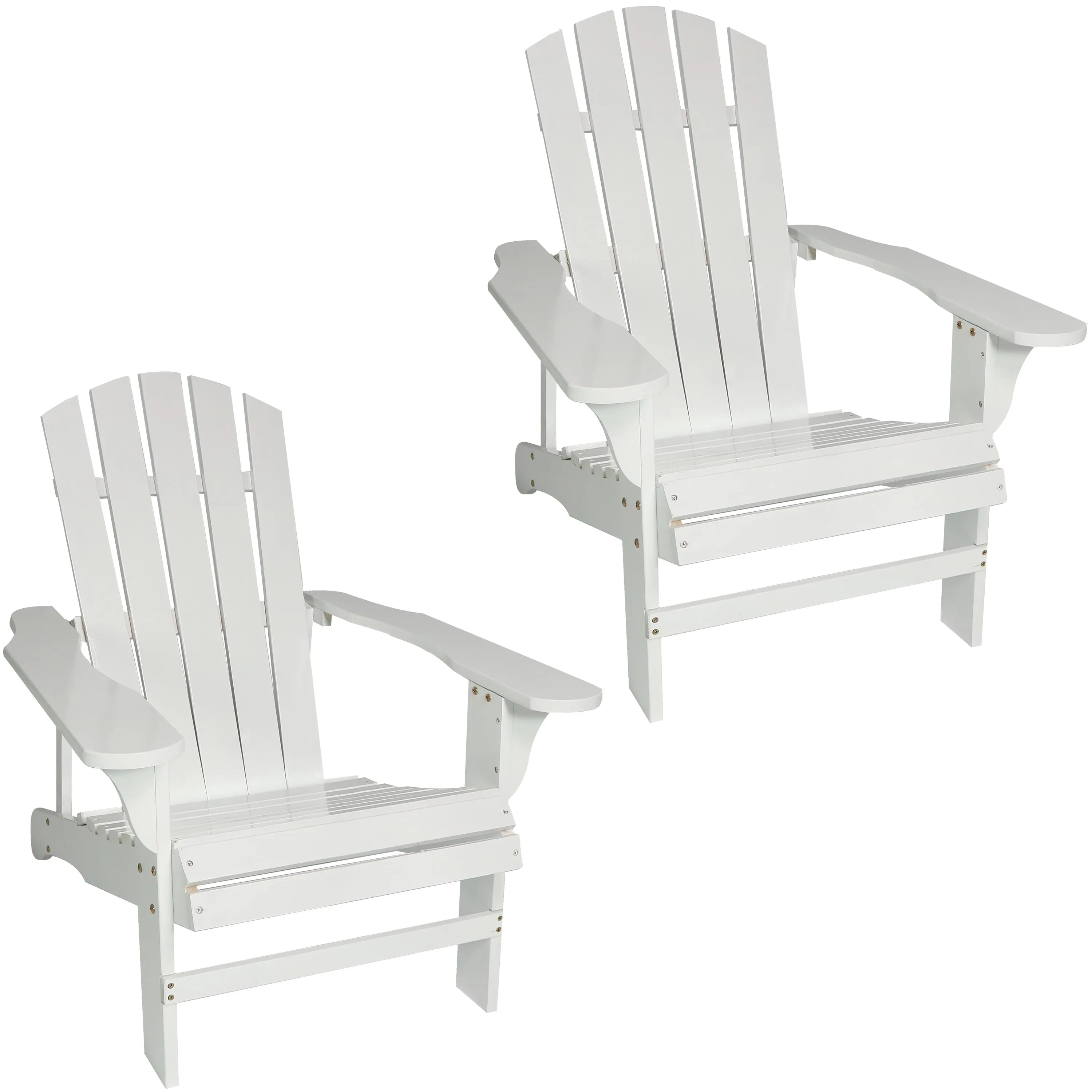 Sunnydaze Coastal Bliss Wooden Adirondack Chair