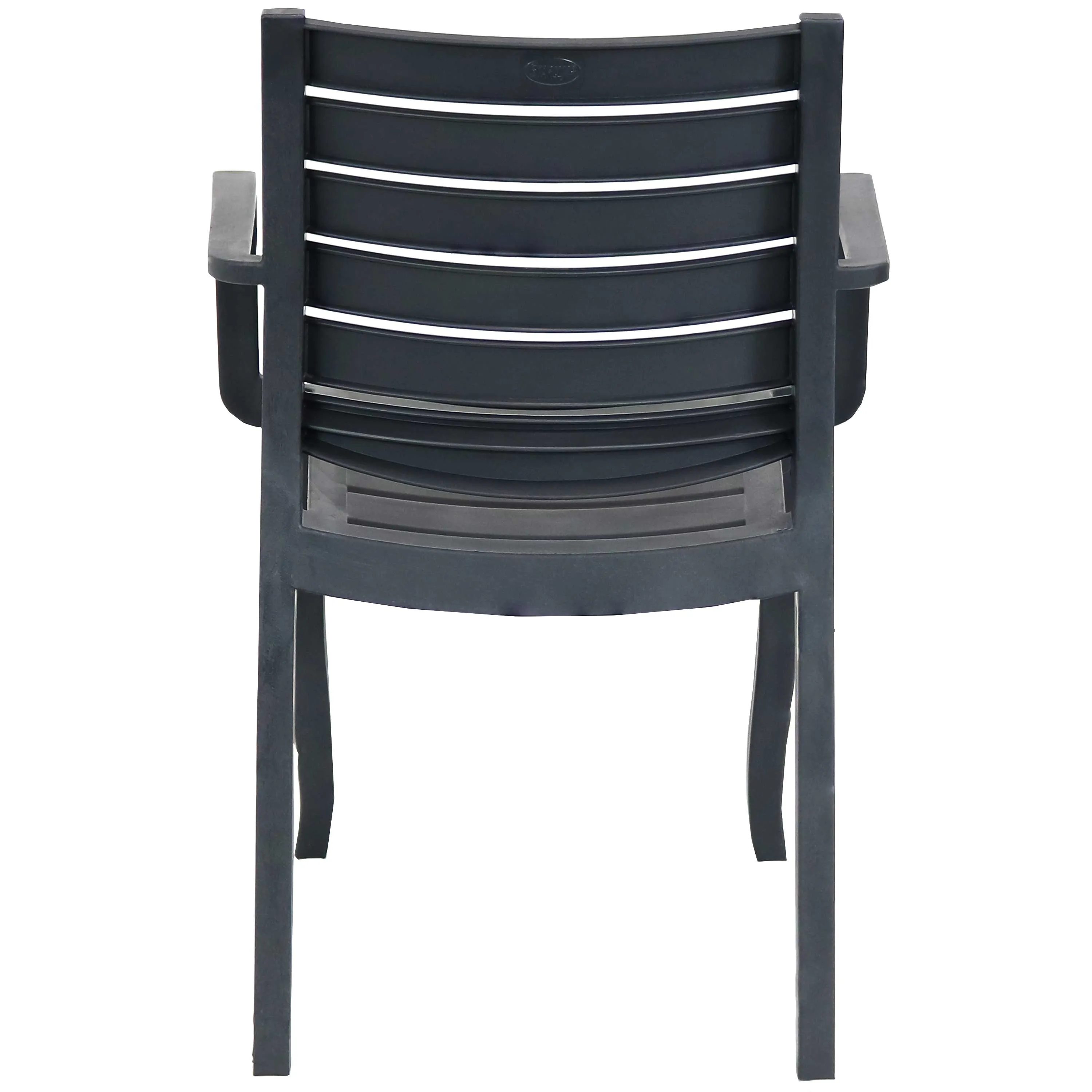 Sunnydaze Illias Plastic Outdoor Dining Armchair