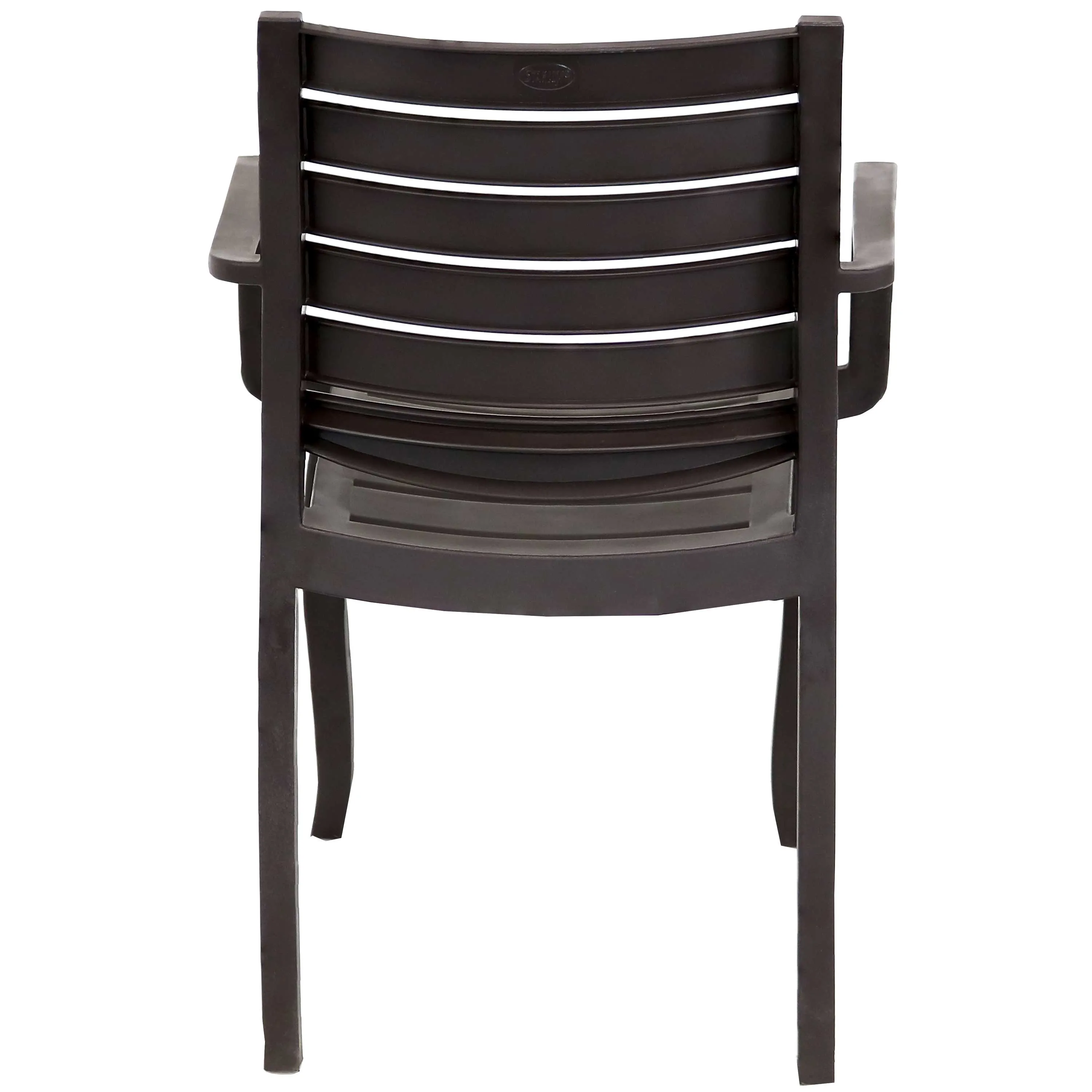 Sunnydaze Illias Plastic Outdoor Dining Armchair