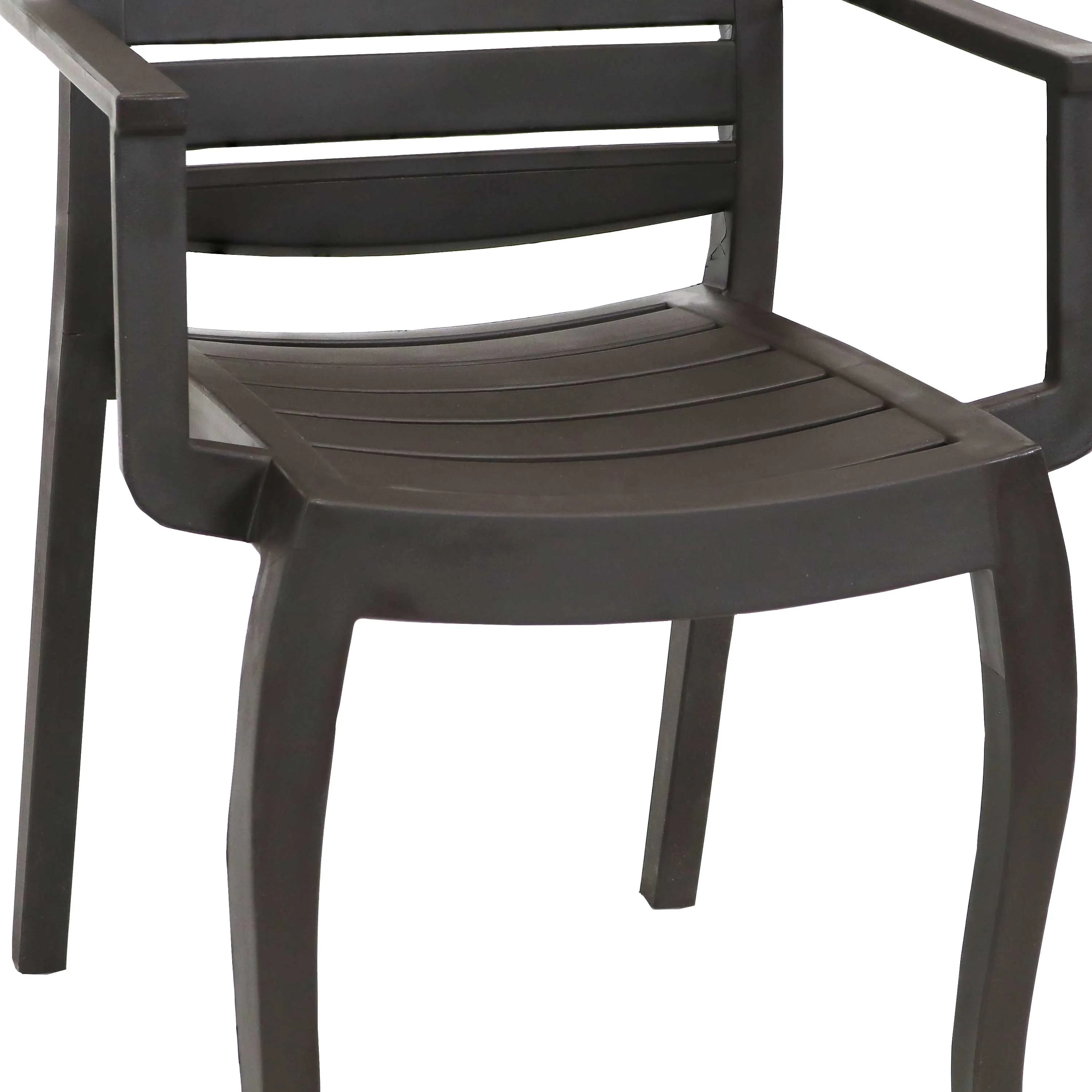 Sunnydaze Illias Plastic Outdoor Dining Armchair