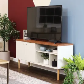 Sunnydaze Mid-Century Modern TV Stand for 55-Inch TV