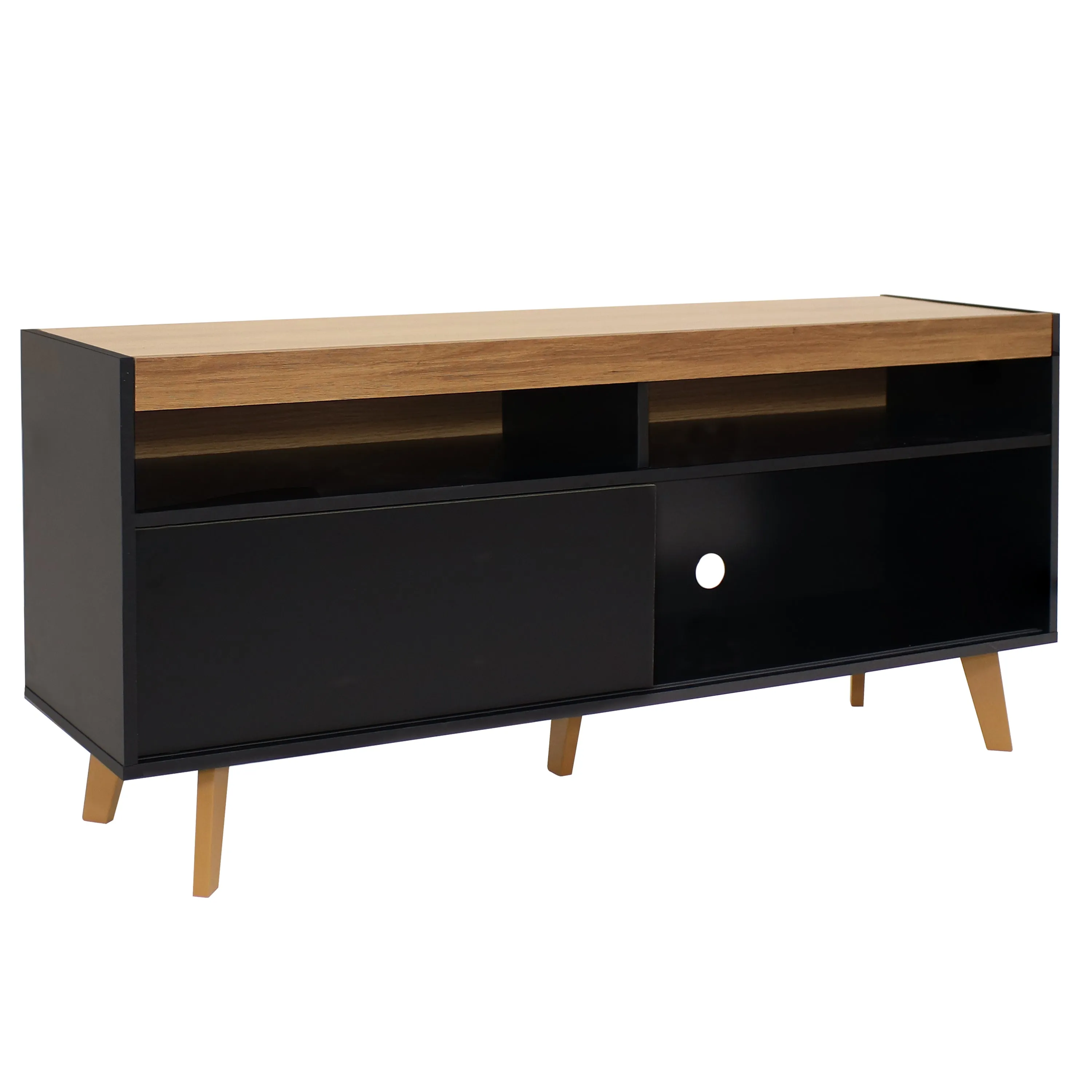 Sunnydaze Mid-Century Modern TV Stand for 58-Inch TV