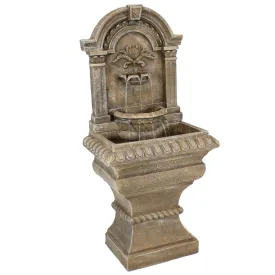 Sunnydaze Ornate Lavello Outdoor Water Fountain with Electric Submersible Pump, 51"