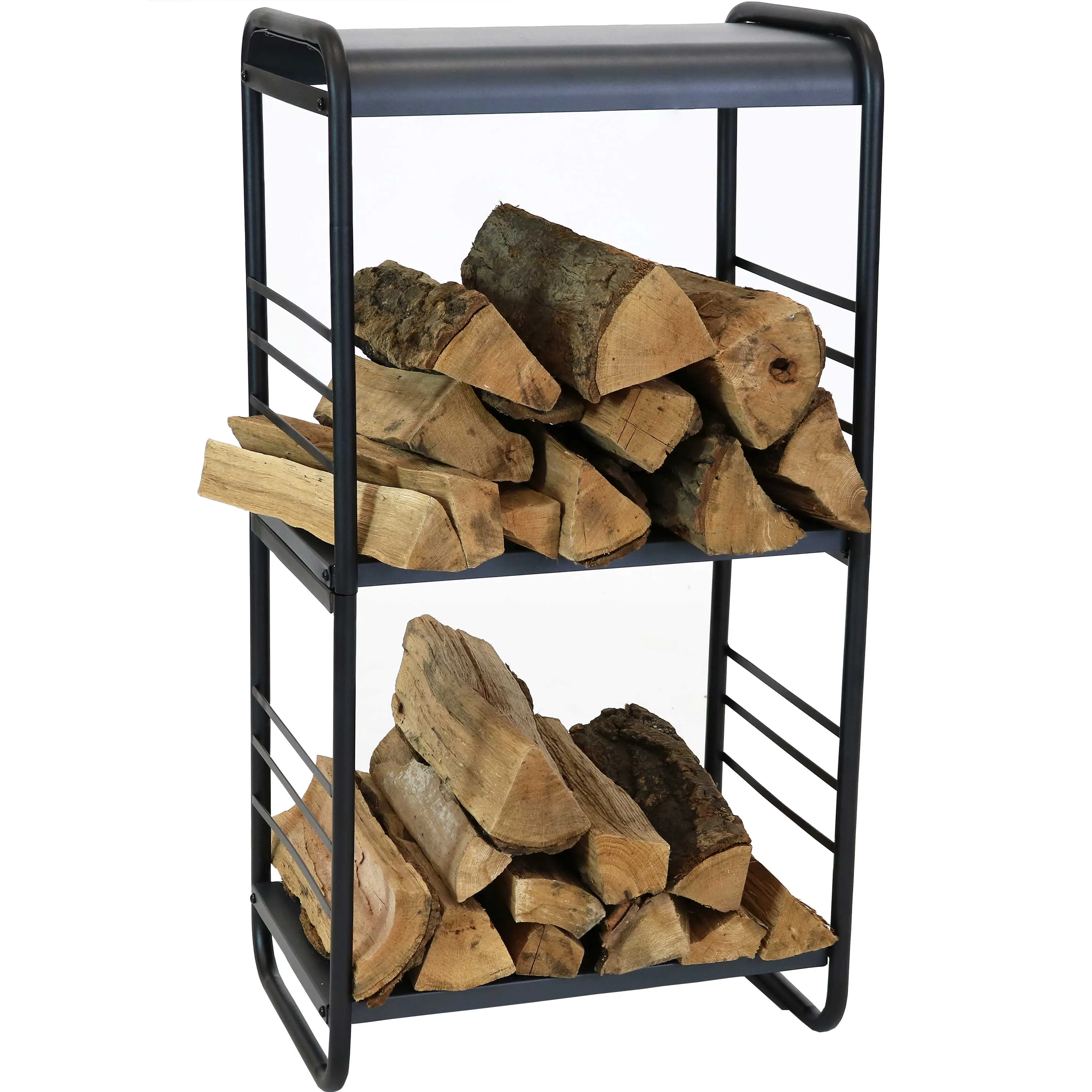 Sunnydaze Tall Modern Firewood Holder - 36"