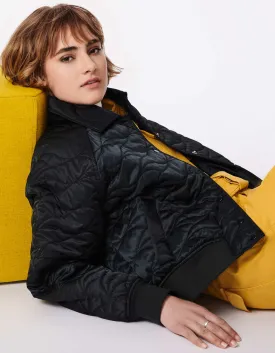 Tonal Texture Puffer Jacket