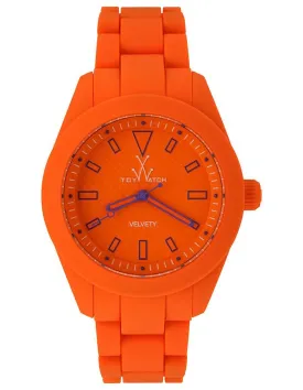 ToyWatch Velvety Orange - Velvety Touch Silicone Case and Bracelet