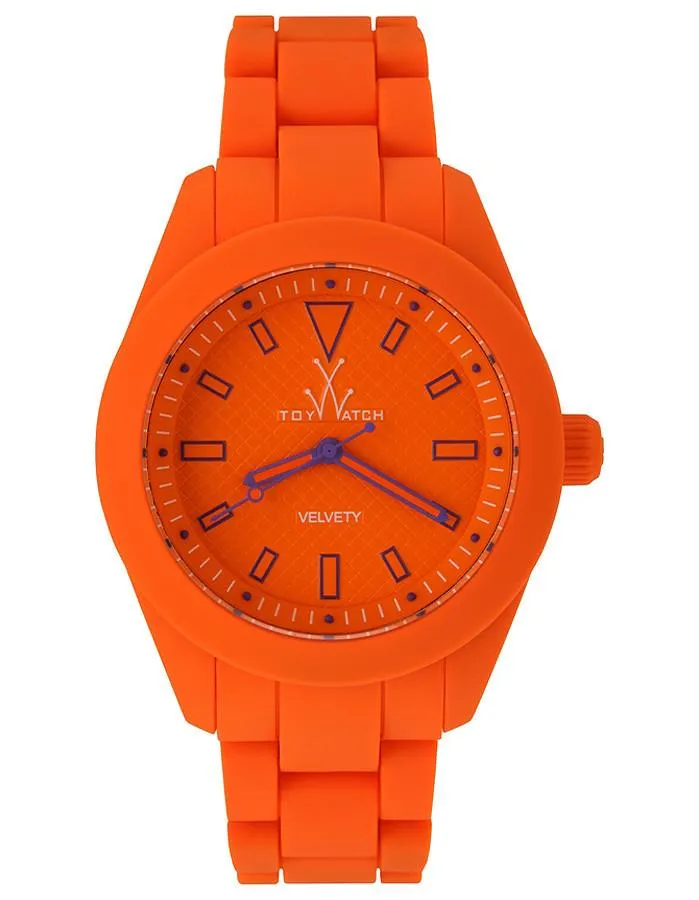 ToyWatch Velvety Orange - Velvety Touch Silicone Case and Bracelet