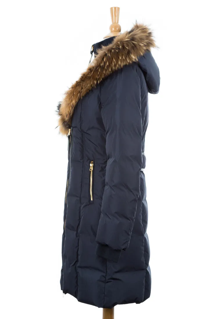 Trish Down Coat With Fur Hood