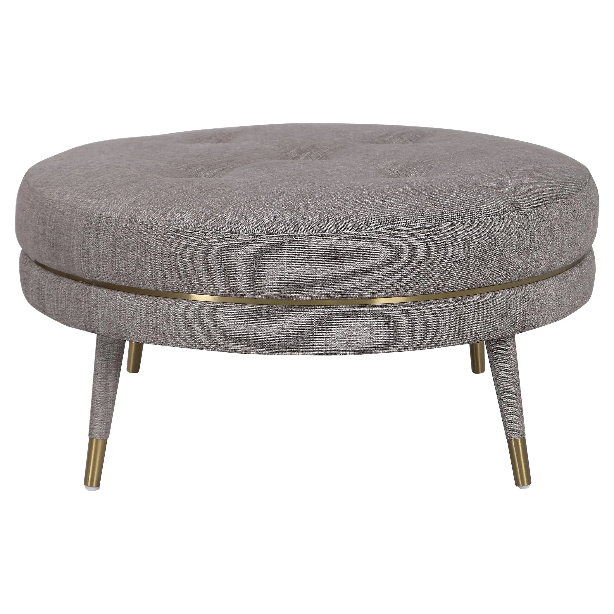 Uttermost Blake Modern Taupe Ottoman