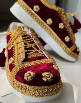 VELVETY BEGUM BRIDAL SNEAKERS