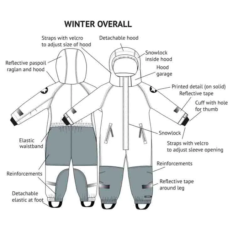 Villervalla Snowsuit Overall - Penguin Sky